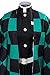 Sinastar Adult Kamado Tanjirou Tomioka Giyuu Cosplay Costume Outfit Halloween Dress Up Party Uniform Suit Green