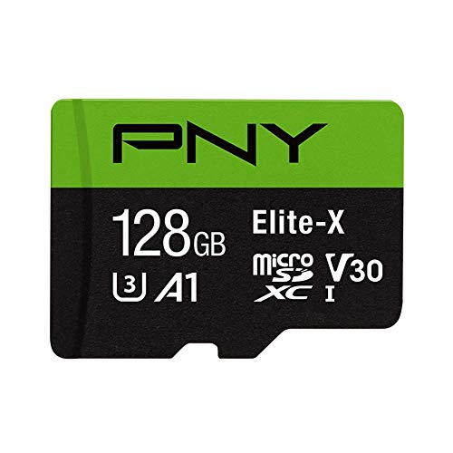 PNY 128GB Elite-X Class 10 U3 V30 microSDXC Flash Memory Card