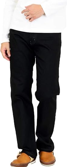 Amazon Eaglestar リアルブラックデニム ストレートパンツ ストレッチ メンズ ジーンズ 通販