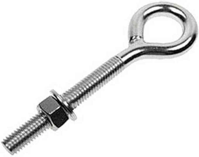 Plain Eye Bolt Welded Stainless Steel 1/4" x 33/16
