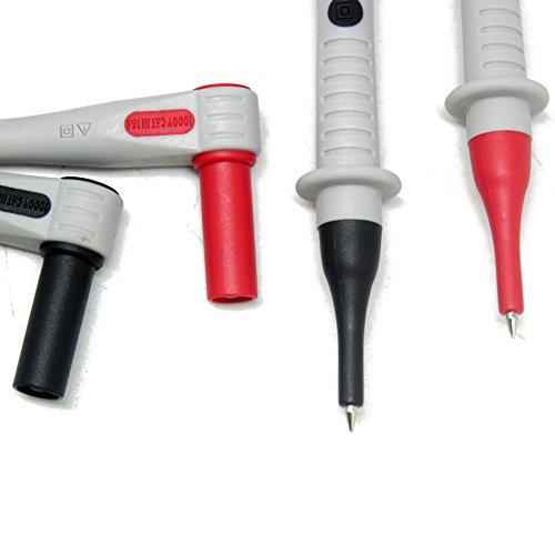 New Professional Banana Test Leads for SMD Parts (Red + Black) + 6 Replace Tips Catiii 1000v 10a - Thumbnail 4