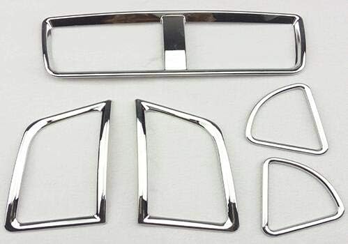 car styling garnish cover trim ABS chrome front middle+left+right Air conditioning Outlet Vent For Mitsubishi ASX 2013 2014 2015