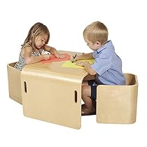 ECR4Kids Bentwood Multipurpose Kids Table and 2 Chairs Set