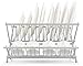 Miusco Dish Rack Aluminum Folding Drying Rack, 2-tier Dish Drainer