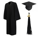 GraduationMall Unisex-adult's Matte Graduation Gown Cap Tassel Set 2016