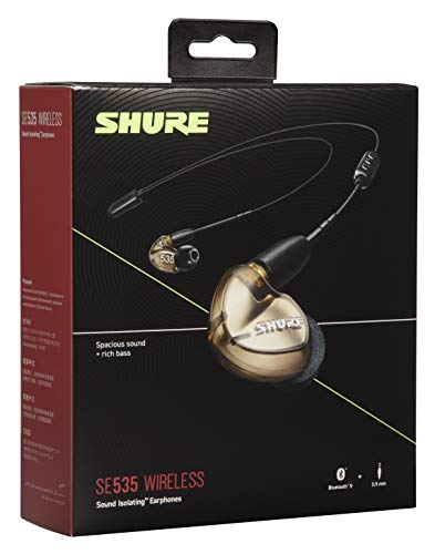 ایگرد | قیمت و خرید Shure SE535 BT2 Wireless Sound Isolating Earbuds, High  Definition Sound + Natural Bass, Three Drivers, Bluetooth 5, Secure In-Ear  Fit, Detachable Cable, Durable Quality - Bronze