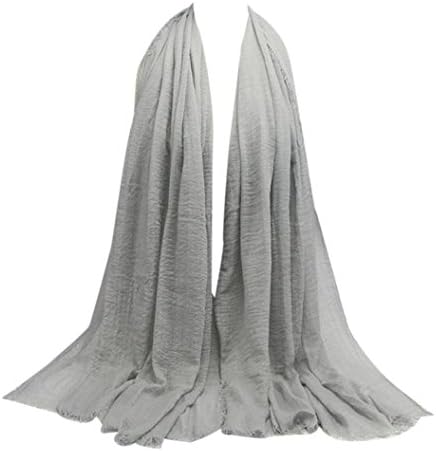 Scarf Shawl,Elaco Premium Viscose Maxi Crinkle Cloud Hijab Scarf Shawl Soft Islam Muslim (C3)