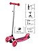 Voyage Scooter for Kids, Lean To Turn, Light Up Wheels (Pink)