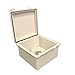 BUD Industries NBB-10260 Style B Plastic Indoor Box in Light Gray Finish – NEMA Electrical Equipment Box with Clear Door. Electrical Boxes and Fittings