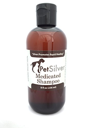 PetSilver Shampoo with Chelated Silver for Dogs and Cats, Made in USA. Vanilla and Citrus Scent. 8oz