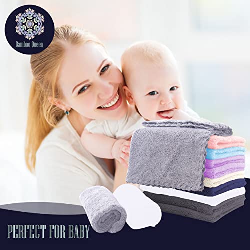 Super Soft Burp Cloths 8 Pack Thick Extra Absorbent Perfect Size