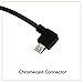 Chromecast USB Power Cable (Does NOT Include Chromecast Device) - Short Power Cable Designed to Power Your Google Chromecast HDMI Streaming Media Player from Your TV USB Port (2 Pack)
