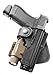 Fobus RBT17 OWB Tactical Holster for Glock 17, 22, and 31, Smith & Wesson M&P 9mm, .40, M&P Pro .45, .40, and 9mm, Right