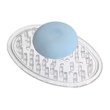 InterDesign Plastic Bar Soap Holder for Bathroom Shower - Clear