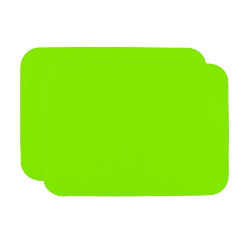 40x30cm Silicone Placemats for Kids, Non Stick Heat Resistant Tablemat, Kitchen Dining Table Mats Place Mat (Green, 2)