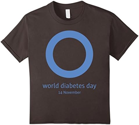 Kids "World Diabetes Day " Diabetes Awareness T-shirt 6 Asphalt