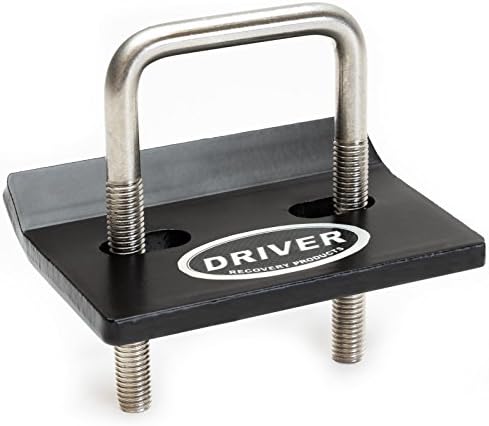Driver Recovery Trailer Hitch Tightener - #304 Stainless Steel Anti-Rattle Stabilizer Lock Down Plate for 1.25", 1.5" &amp; 2" Receivers
