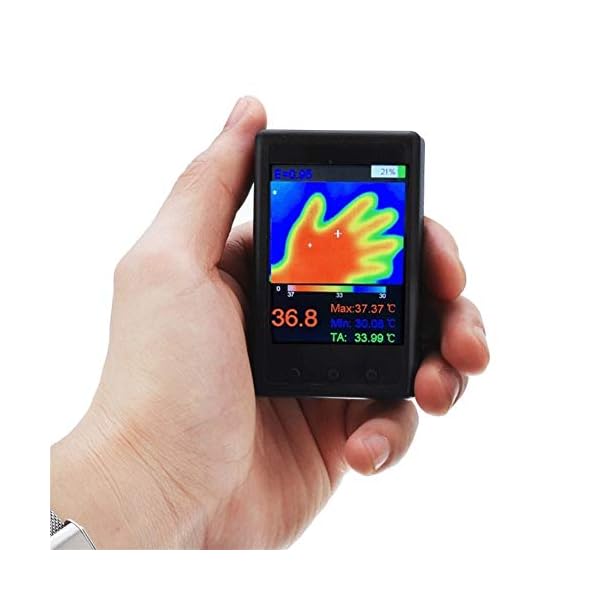 MOMIN Infrarot-Wärmebildkamera Hand Thermographie-Kamera Infrarot-Temperatursensor Digital-Infrarot-Wärmebildkamera…