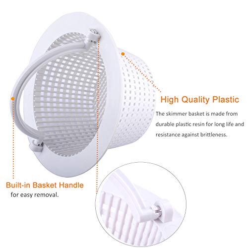 Wadoy Above Ground Pool Skimmer Basket, Pool Filter Basket Replacement Compatible with Hayward