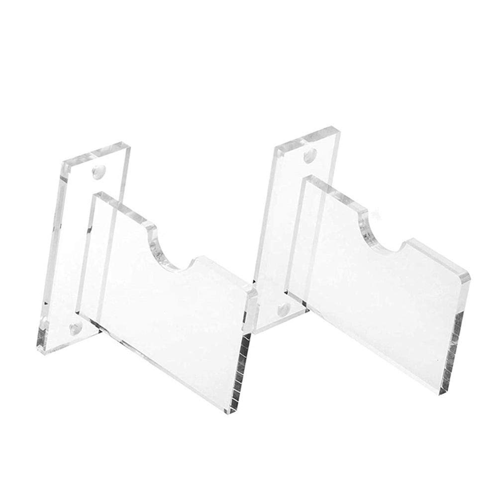 2PCS Clear Acrylic Hockey Stick Wall Mount Bracket, Hockey Stick Wall Mount Display Stand Hockey Stick Holder Horizontal Display Case Racks For Softball & Hockey Stick, Display Case Baseball Accessori