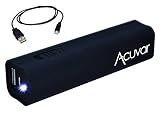 Acuvar Power Bank 2600mAh Portable Backup Battery Charger with Built in Flash Light For All Apple iPhone , iPad , Samsung , LG Optimus F3Q, LG G Flex, LG G2, LG Nexus 5, LG Optimus F6, LG Optimus F3, LG Optimus F7 and many other digital devices