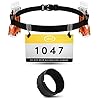elinch Set van 2 startnummerriemen & chipband – loopgordel voor heren en dames – triathlon, marathon, loop…