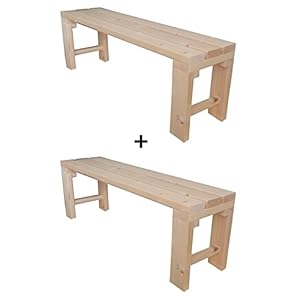 TOTAL WOOD 2012 2X Panchina Panca panchetta Esterno Interno in Legno 200x38.5x50h Anche su Misura