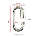 PROTEUS Stainless Grade D Shape Quick Link 3/16 inch, Chain Connector Keychain Buckle, Pack of 5