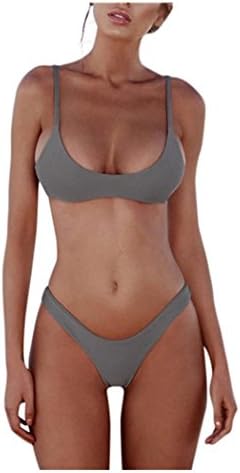 Women Sexy Swimsuits, Anxinke Two Piece Push Up Padded Bra Thong Bikini Set
