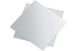 ITESHUAI 2 Pieces 6061 T651 Aluminum Sheet Metal 6 x 6 x 1/8 (0.125") Inch Thickness Rectangle Metal Plate, 3mm Aluminum Sheet, Plate for Crafting, Industry