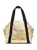 Victoria's Secret Limited Edition Packable IT Gold Weekender Tote Duffle Bag