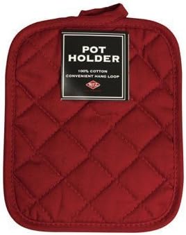 John Ritzenthaler 37583 Pot Holder - Solid Paprika Pack of 3