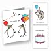 Assorted Animal Happy Birthday Cards: 36 Pack - 4 x 6 Blank Inside Bulk Box Set with Envelopes - Watercolor Adult Kids Bday Greeting Card for Every & All Occasion: Boxed Assortment of Cute White Notes
