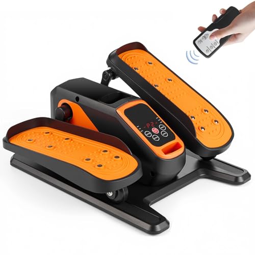 Rabbitstorm Maquina Eliptica Electrica, Maquina para Pedalear con Control Remoto, Almohadilla Antideslizante, Correas para Los Pies, 12 Velocidades, para del Escritorio en el Hogar y la Oficina