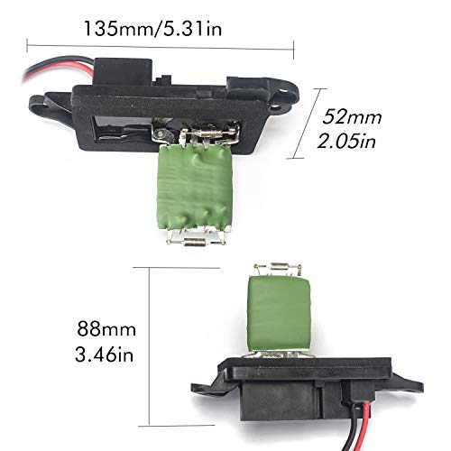 HAVC Blower Motor Resistor Harness,ac Fan Resistor Fan Speed Blower Replaces 89018596, 973-405, 15-81086, 22807123 for Chevy Chevrolet Suburban Silverado GMC Sierra - Thumbnail 2