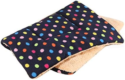 Colourful Dots Pet Dog Cat Flannel Thick Blanket Cotton Sofa Cushion (XL, Blue)