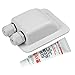 Link Solar ABS Cable Entry Gland Waterproof with RTV Silicone Sealant Clear, for Solar Panel Project,RV, Camper, Boat, Trailer,Cable Type 2mm² to 6mm² in Dia