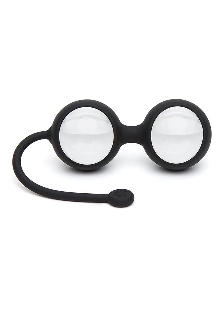 Fifty Shades of Grey Inner Goddess Glass Pleasure Balls, 100 g, Black