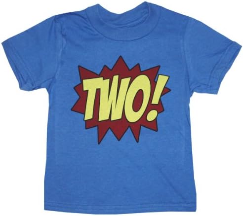 Happy Family Clothing Little Boys' Superhero Second Birthday Kids T-Shirt