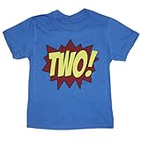 Happy Family Clothing Little Boys' Superhero Second Birthday Kids T-Shirt