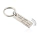 FAINOL Dad Boyfriend Gifts Drive Safe Keychain Personalized Key Chain I Need You Here with me for Men (Silver)