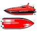 CSFLY-DeXop Rc Boat Only Works In Water With High Speed-Red(The Motor And  Paddle Only Work When Touching The Water,No Responds On The Land)