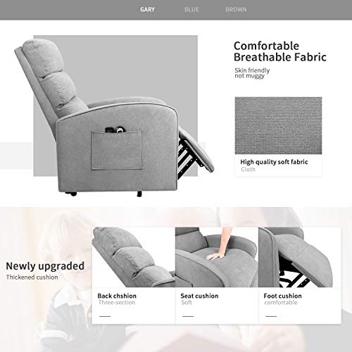 JUMMICO Power Lift Up Recliner Chair for Elderly with Vibration Massage