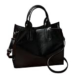Hot Sale! Clearance! Women Bag,Todaies Women Leather Handbag Messenger Shoulder Bag Satchel (32cm(L)25(H)11cm(W), Black)