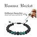 Banana Bucket Adjustable Calm Lava Stone Diffuser Bracelet - Meditation, grounding, Healing, Genuine Stones, Natural, Essential Oils, self Confidence, Holistic, Aromatherapy