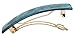 France Luxe Classic Rectangle Barrette - Flake Aqua