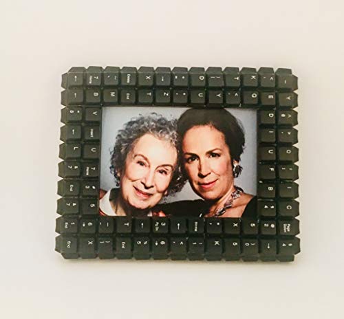 Hand crafted Picture Frame/Photo Stand Made with recycled wood & computer keyboard keys