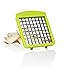 Vegetable and Fruit Chopper,4 IN 1,vegetable slicer and cube with Grape & Tomatoe Slicer, 1/2 & 1/4 Cut, Adjustable Slicer & Dicer With Storage Container and Non-Skid Base, By Tiabo