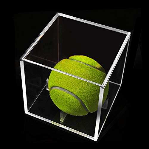Ideal Swan Baseball Display Case, Acrylic Square Baseball Golf Tennis Ball Transparent Case Holder for Souvenir Storage Box Holder Protection Dust-Proof, Square - Thumbnail 6