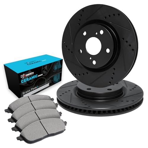 R1 Concepts Rear Brake Kit Fits 2022-2023 Genesis G70, Kia Stinger; 2018-2020 G…